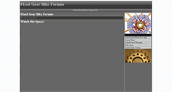 Desktop Screenshot of forums.fixedgearbiking.co.uk
